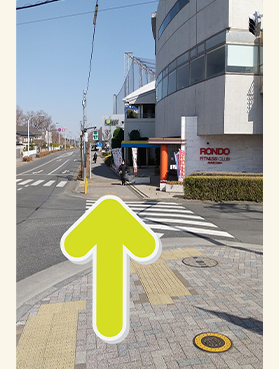 久米川駅から徒歩の場合の道順４