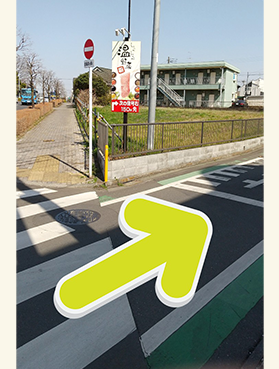 久米川駅から徒歩の場合の道順６